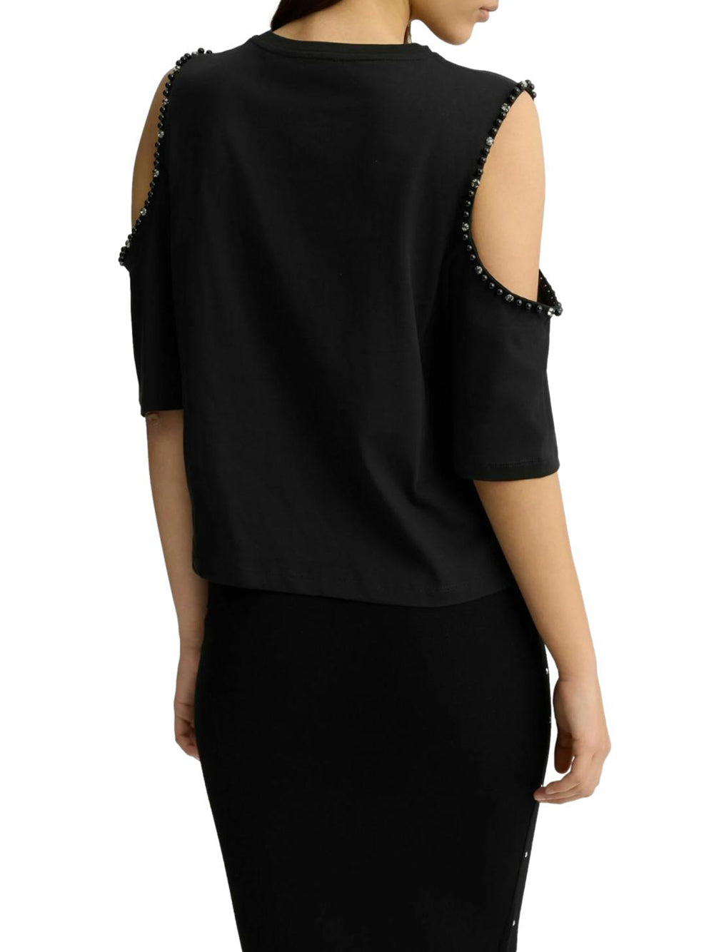 T-Shirt Liu Jo White Donna - Nero