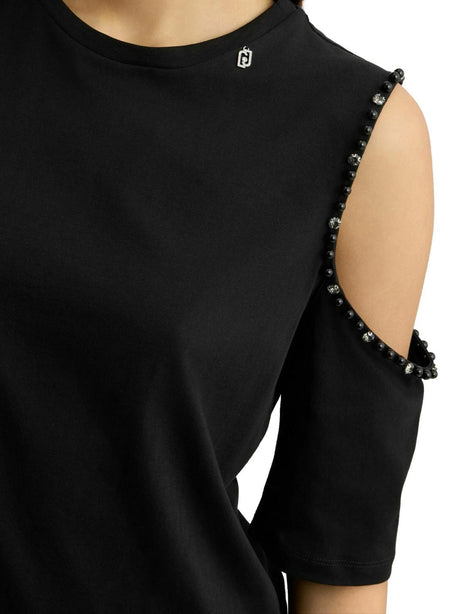 T-Shirt Liu Jo White Donna - Nero