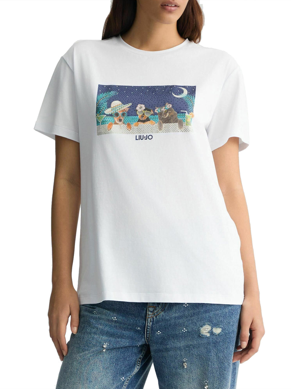 T-Shirt Liu Jo White Donna
