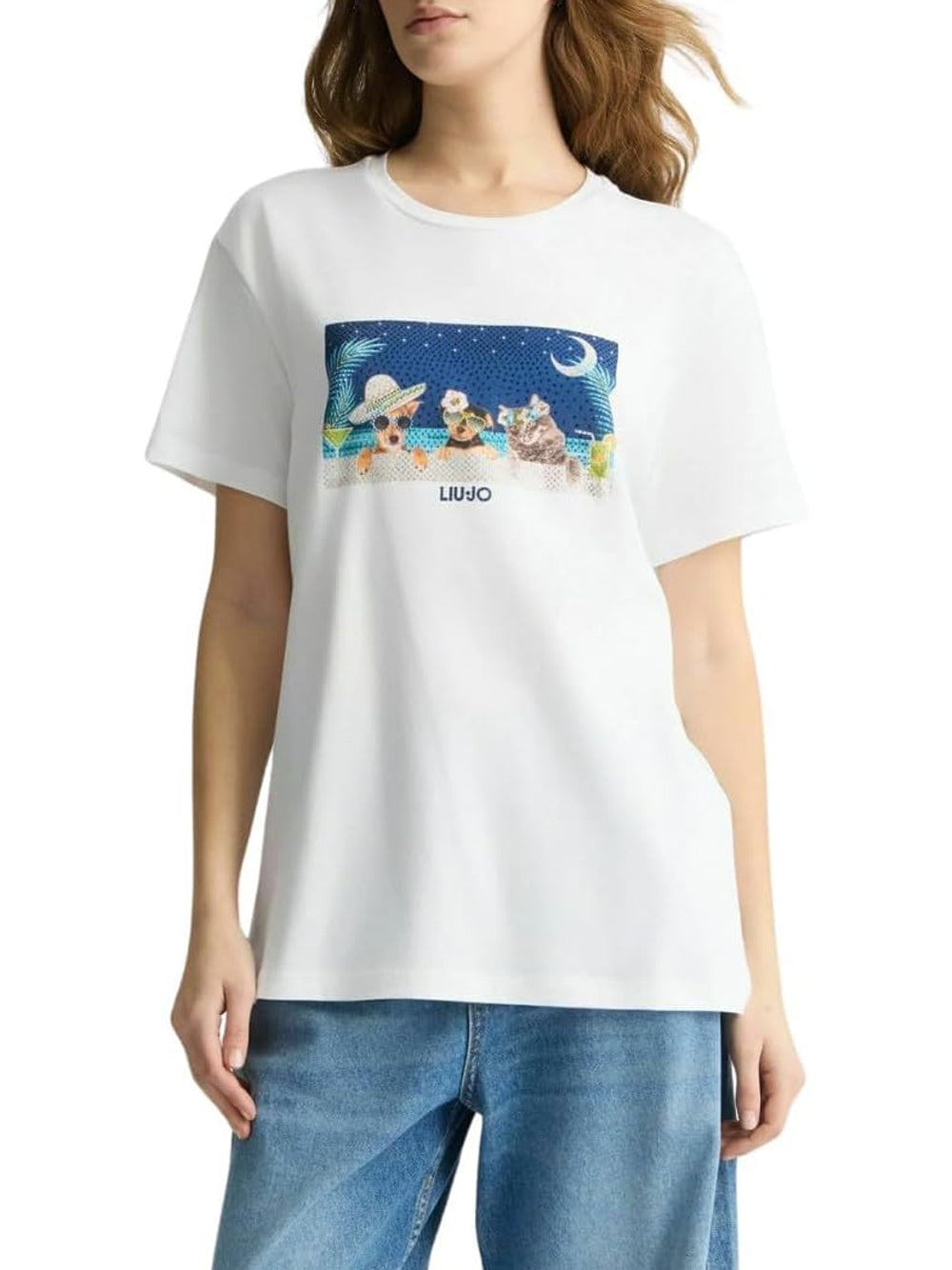 T-shirt Liu Jo White Donna