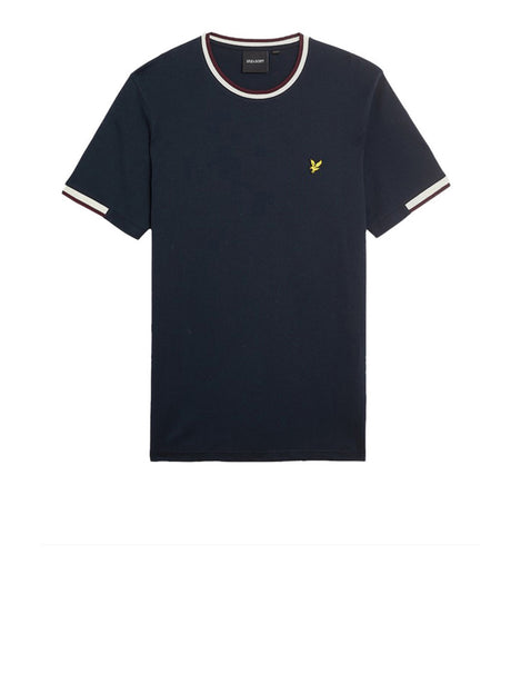 T-Shirt Half Tipped Lyle & Scott Uomo - Blu