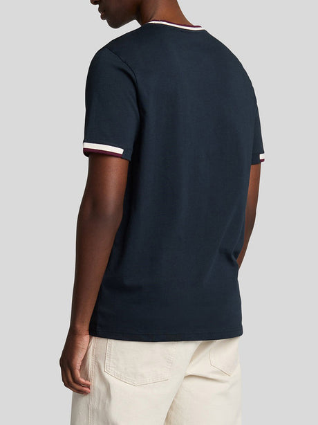 T-Shirt Half Tipped Lyle & Scott Uomo - Blu