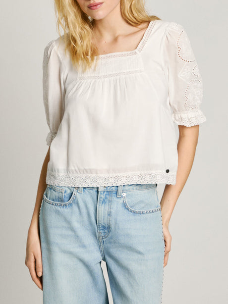 Camicia Casual Pepe Jeans Everly Donna - Bianco