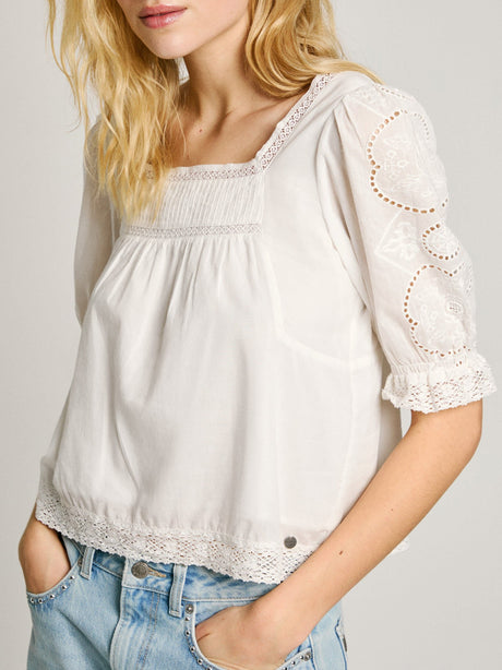 Camicia Casual Pepe Jeans Everly Donna - Bianco