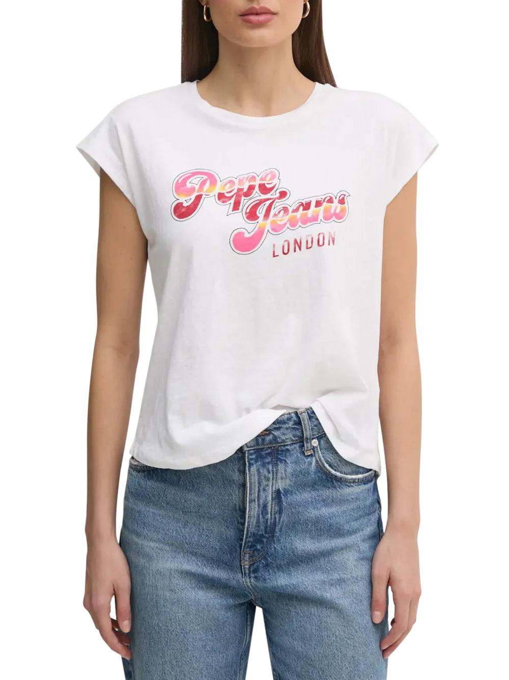 T-Shirt Rosalie Pepe Jeans Donna - Bianco