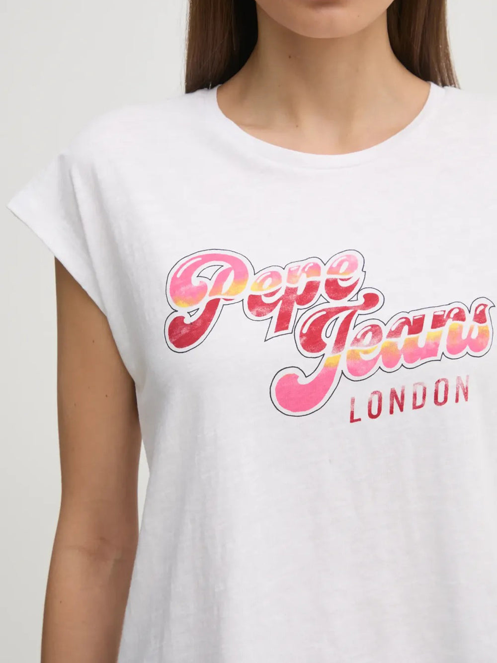 T-Shirt Rosalie Pepe Jeans Donna - Bianco