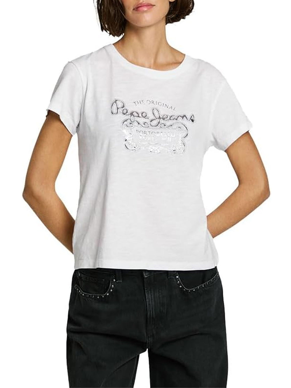 T-Shirt Rosabella Pepe Jeans Donna - Bianco