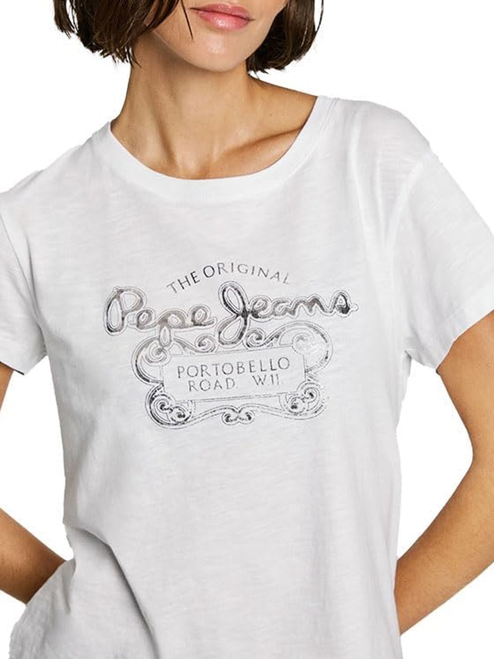 T-Shirt Rosabella Pepe Jeans Donna - Bianco