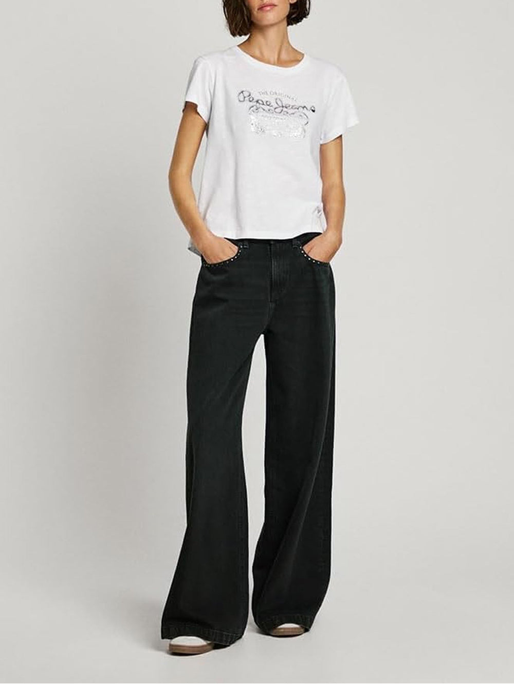 T-Shirt Rosabella Pepe Jeans Donna - Bianco
