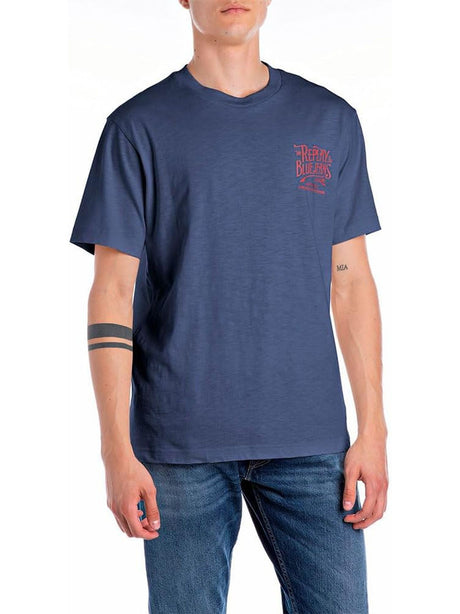 T-Shirt Regular Replay Uomo - Blu
