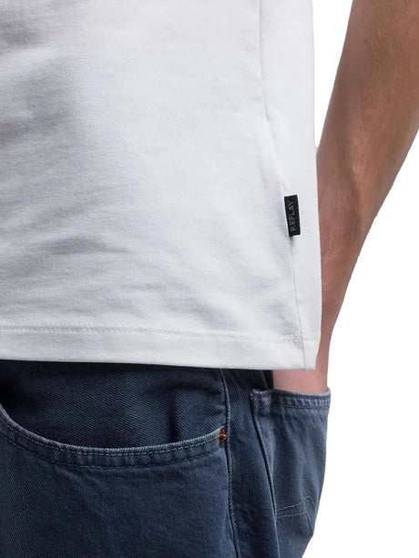 T-Shirt Regular Slim Replay Uomo - Bianco