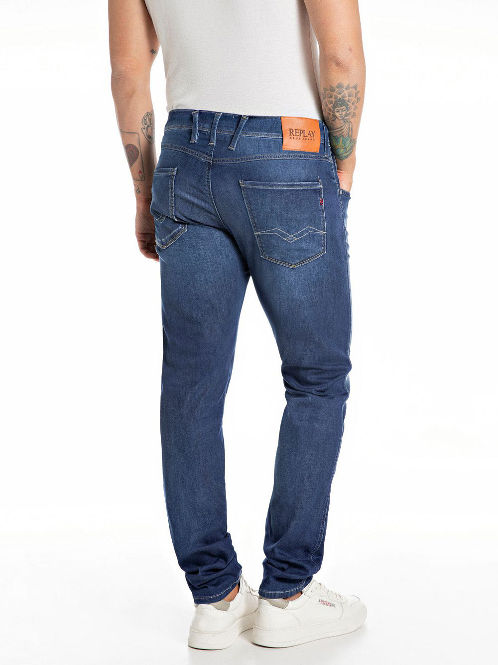 Jeans Slim Replay Uomo - Blu