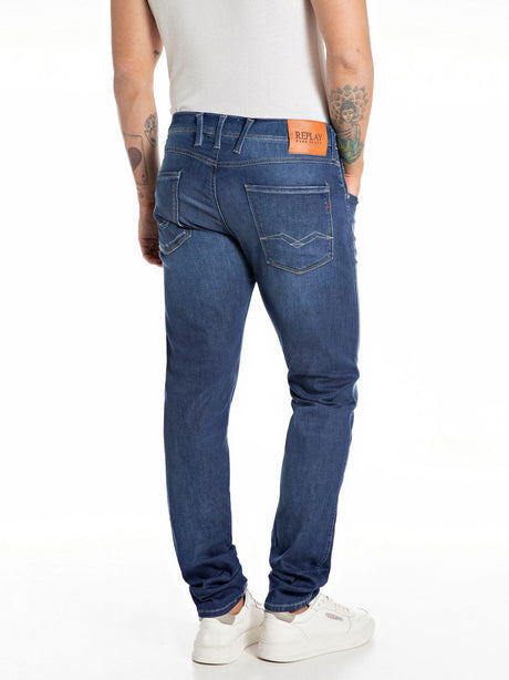 Jeans Slim Replay Uomo - Blu