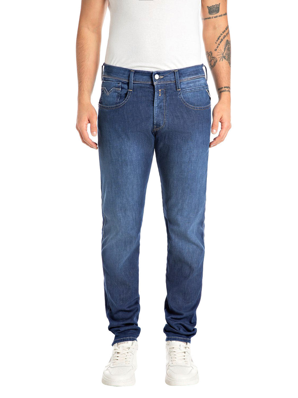 Jeans Slim Replay Uomo - Blu