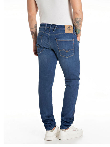 Jeans Slim Replay Uomo - Blu