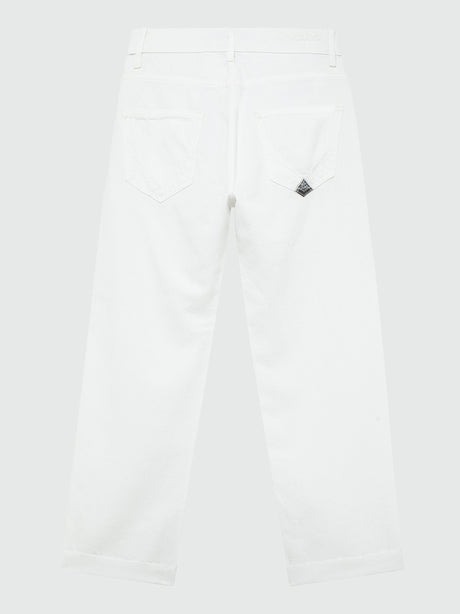 Jeans Boyfriend Roy Rogers Donna - Bianco