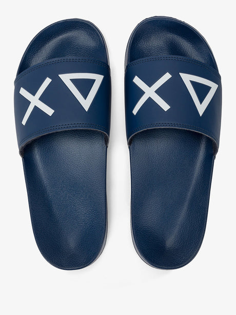 Ciabatte Sun68 Logo Uomo - Blu