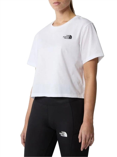 T-Shirt The North Face Simple Dome Cropped Donna - Bianco