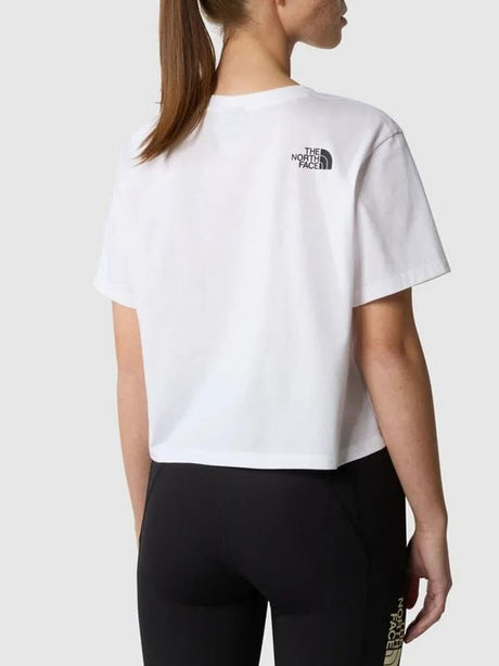 T-Shirt The North Face Simple Dome Cropped Donna - Bianco