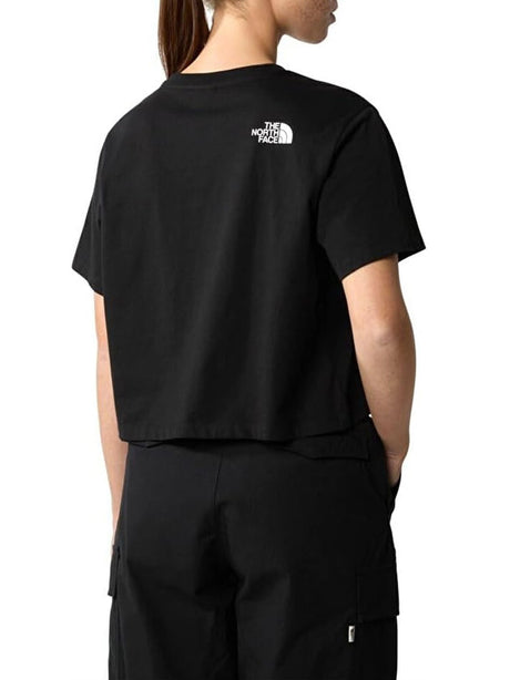 T-Shirt The North Face Simple Dome Cropped Donna - Nero