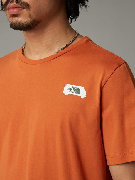 T-Shirt The North Face Outdoor Graphic Uomo - Arancione