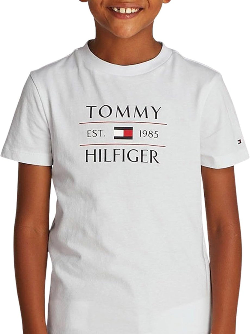 T-shirt Tommy Hilfiger jr Bambino - Bianco