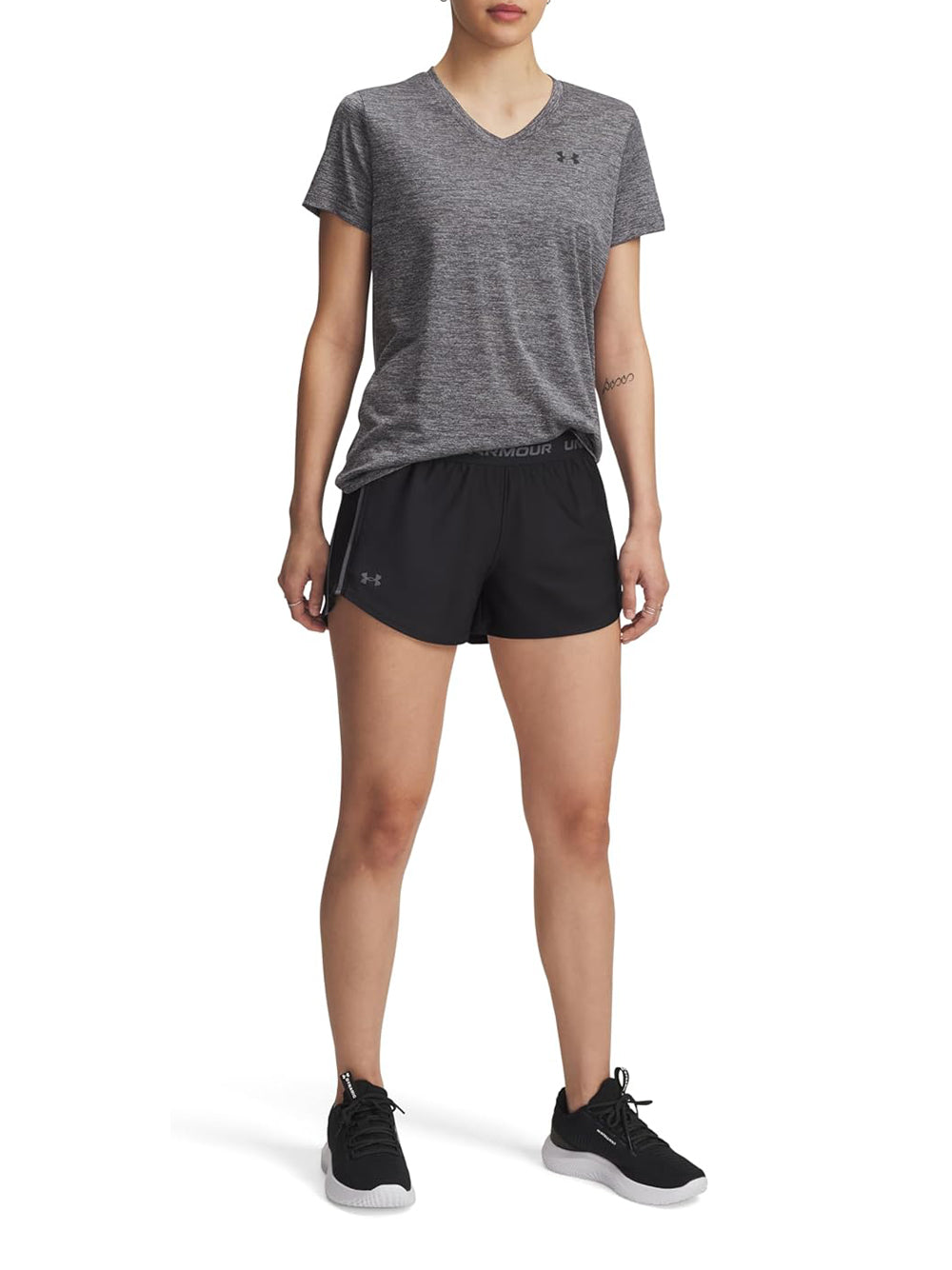 Pantaloncino Sportivo Under Armour Donna - Nero