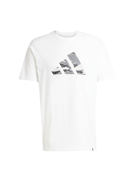 T-shirt Adidas CAMO LOGO Uomo - Bianco