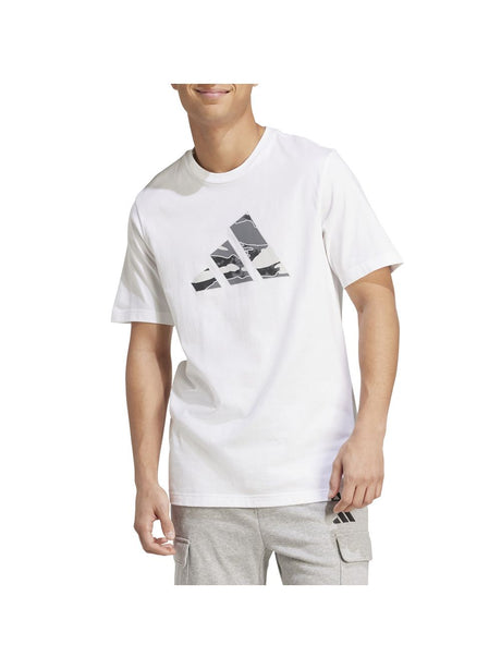 T-shirt Adidas CAMO LOGO Uomo - Bianco