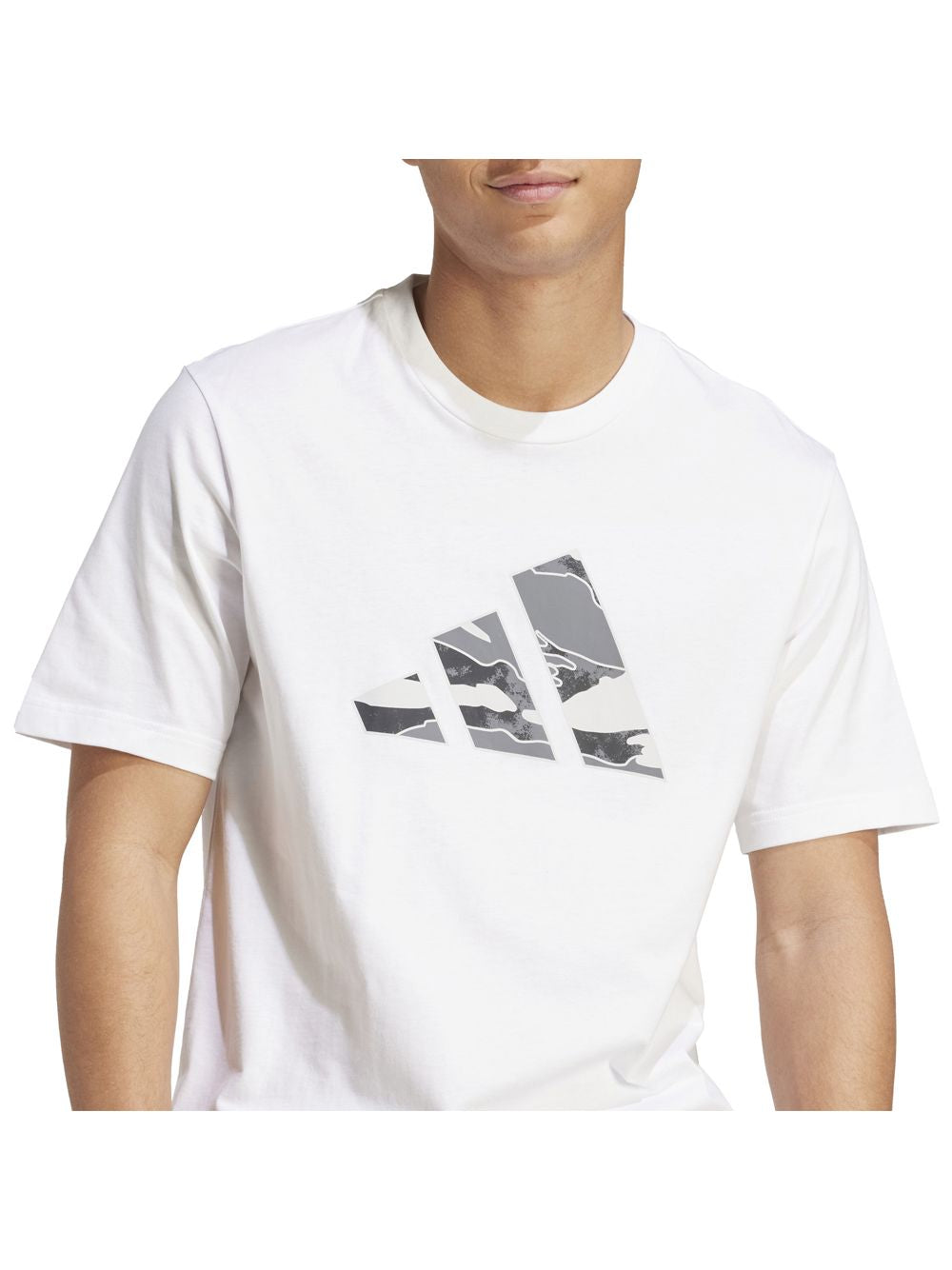 T-shirt Adidas CAMO LOGO Uomo - Bianco
