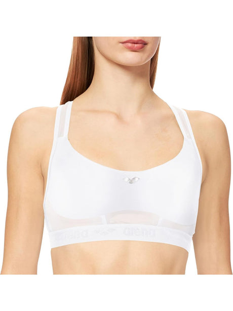 Reggiseno Sportivo Arena elettra Donna - Bianco