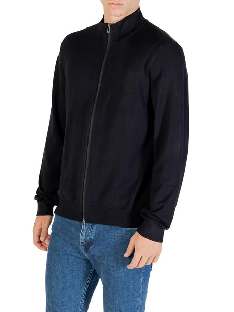 Pullover Armani Cardigan con zip Uomo - Navy