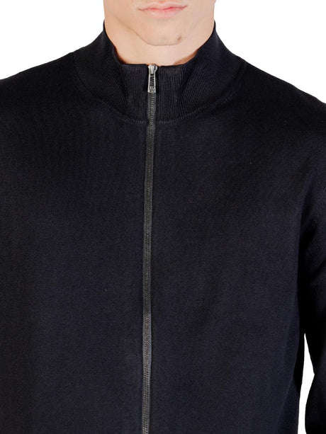 Pullover Armani Cardigan con zip Uomo - Navy