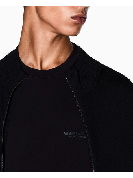 Pullover Armani Cardigan con zip Uomo - Nero