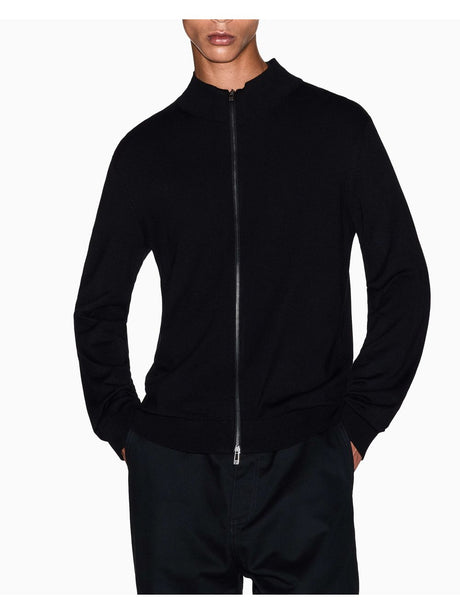 Pullover Armani Cardigan con zip Uomo - Nero