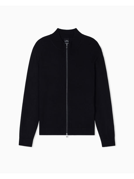 Pullover Armani Cardigan con zip Uomo - Nero