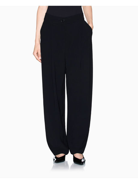 Pantalone Armani Twill pleated trousers Donna - Nero