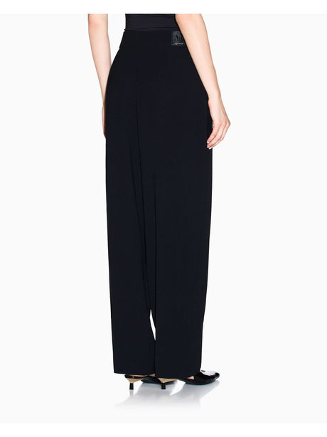 Pantalone Armani Twill pleated trousers Donna - Nero