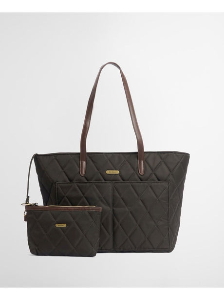 Borsa Barbour quilted tote Donna - Oliva
