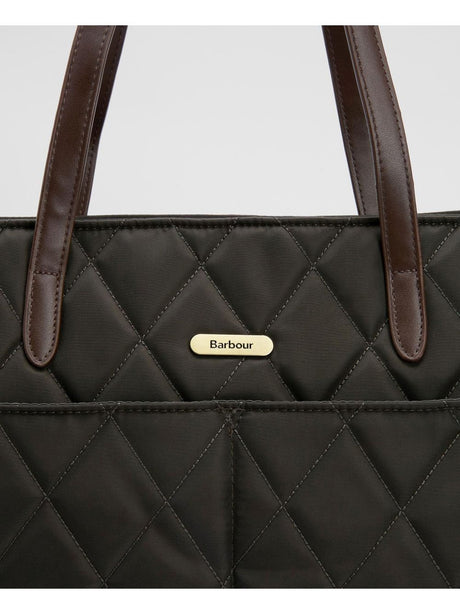 Borsa Barbour quilted tote Donna - Oliva