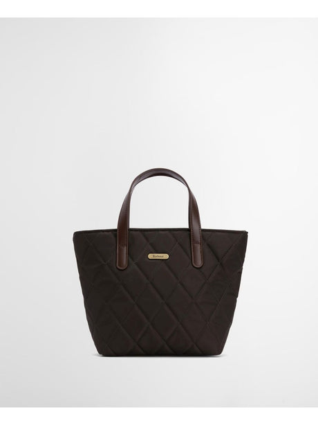 Borsa Barbour mini quilted tote Donna - Oliva