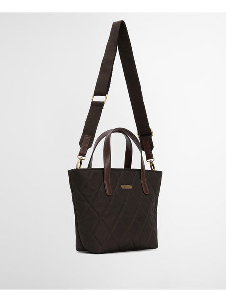 Borsa Barbour mini quilted tote Donna - Oliva