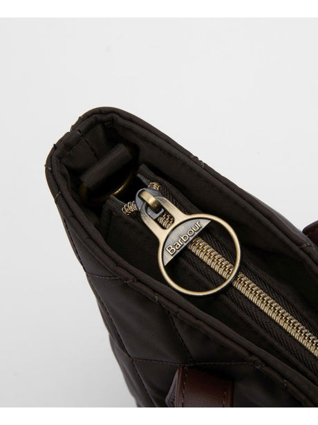 Borsa Barbour mini quilted tote Donna - Oliva