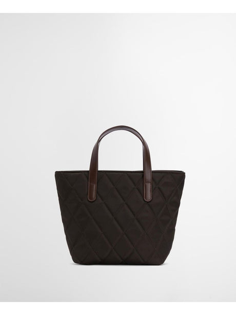 Borsa Barbour mini quilted tote Donna - Oliva