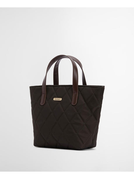 Borsa Barbour mini quilted tote Donna - Oliva