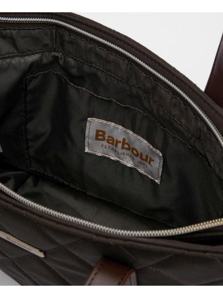 Borsa Barbour mini quilted tote Donna - Oliva