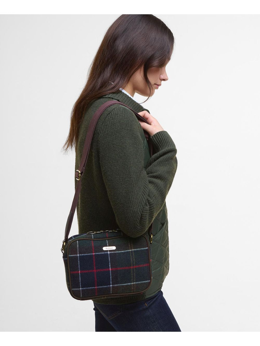 Borsa Pochette Barbour barrhill tartan tote Donna - Multicolore