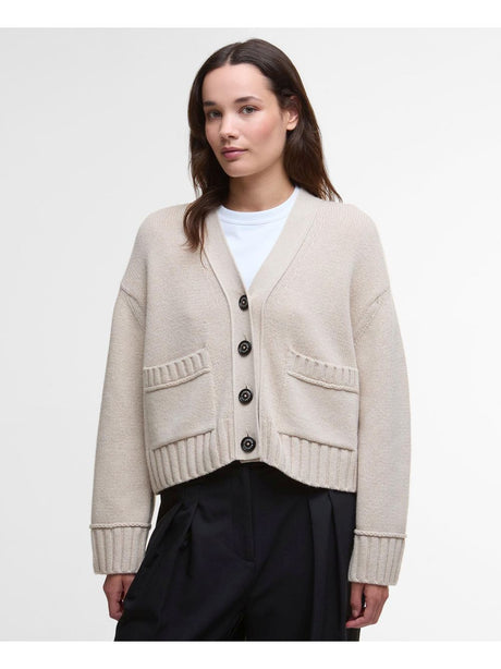 Pullover Barbour fave knitted Donna - Bianco