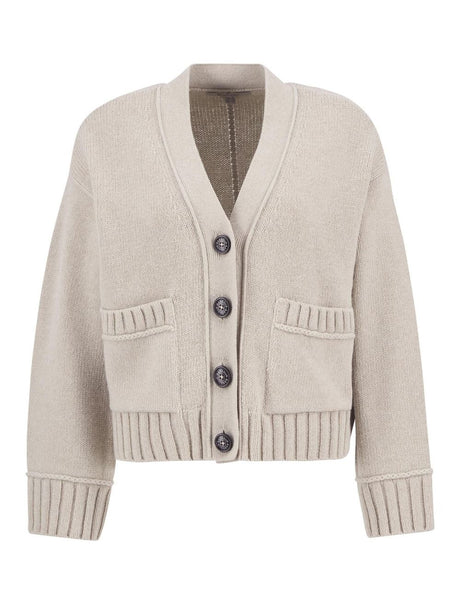 Pullover Barbour fave knitted Donna - Bianco
