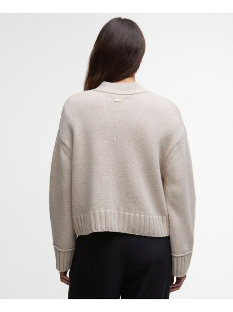 Pullover Barbour fave knitted Donna - Bianco
